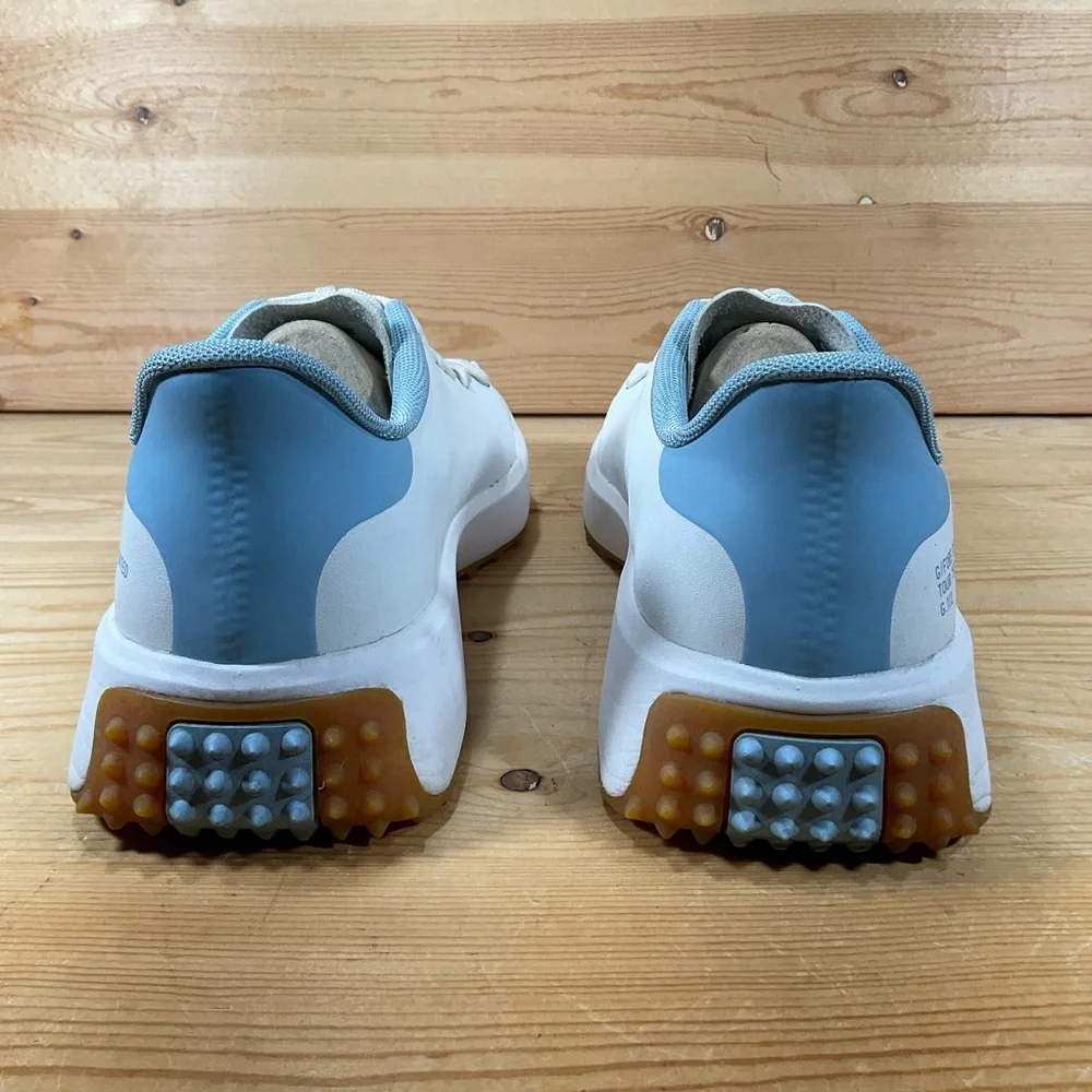 G/Fore Fore G4 G.112 Golf Shoe Mens 9.5 White Light Blue Gum Snow/Baja GMF000067